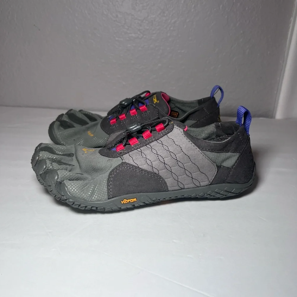 Vibram Women Size 7.5 / 8 FiveFingers Trek Ascent Hiking Shoes Mega Grip Grey - Picture 5 of 10